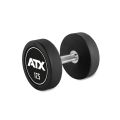 Rubber Dumbbell - ATX Logo -  17.5 kg