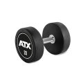 Rubber Dumbbell - ATX Logo -  20.0 kg