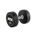 Rubber Dumbbell - ATX Logo -  22.5 kg